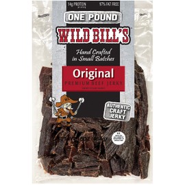 Wild Bill’s Hickory Smoked Beef Jerky Pieces 16 Ounce Pack