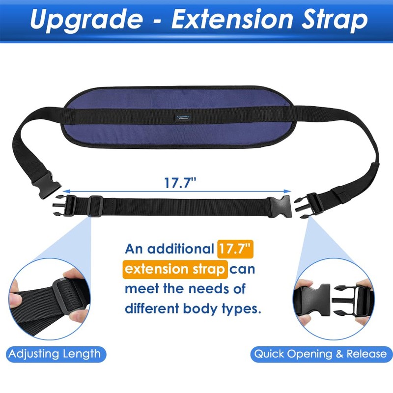 NEPPT Wheelchair Seatbelt Restraints for Dementia Patients Fall Prevention for