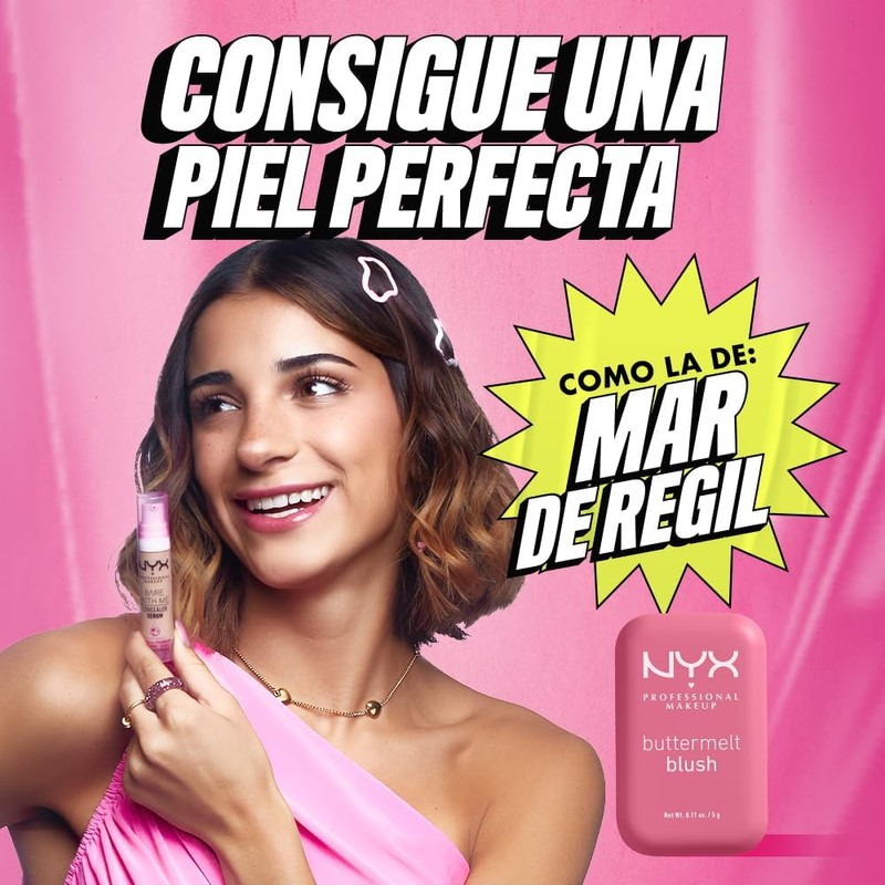 Buttermelt Blush + Bare With Me Serum vegano – Acabado