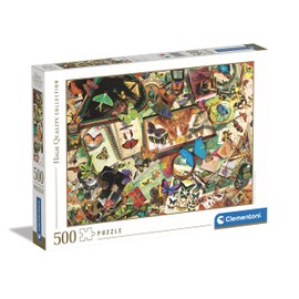 Clementoni - 35125 Collection Puzzle - The Butterfly Collector - Puzzle 500 Pieces from 14 Years, Adult Puzzle with Hidden Object, Skill Game for the Whole Family