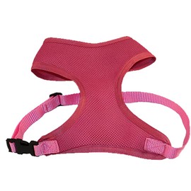 CuteNFuzzy Comfort Mesh Breathable Adjustable Dog Harness Vest with 6 Month Warranty, Pink, Small