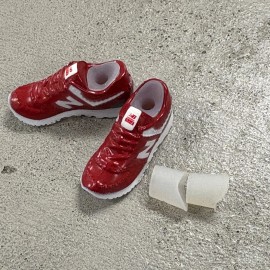 ATS-NB-RED: 1/12 NB Sneakers & ankle adapters w/ box for 6" figure - RED