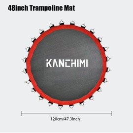 Replacement Adults Trampoline Mat,Trampoline Suitable for Kanchimi,40''/48'' (Black, 48 inch)