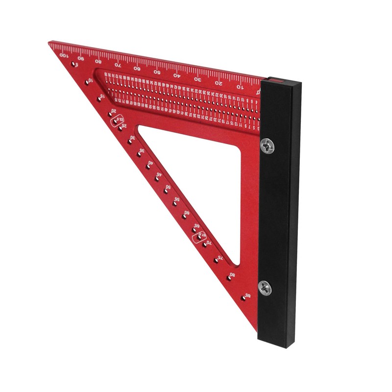 Woodworking Triangle Ruler Aluminum Alloy High Accuracy Portable Rafter Square