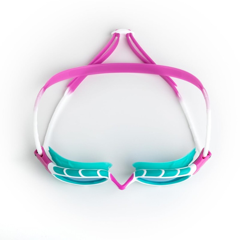 Zoggs Predator Junior Pink Turquoise Tint Blue