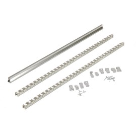 Global Industrial Gravity Carton Flow Roller Track Kit, Single Depth, 48"