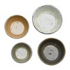 Stoneware Bowls with Reactive Glaze Finish, Set of 4
