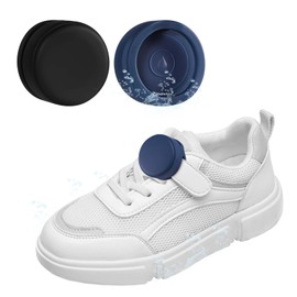 lasuroa 2stk für Airtag-Halter für Kinder-Schnürsenkel, Wasserdichte Schutzhülle für Airtag Versteckte Silikonhülle GPS-Tracker-Zubehör für Kinder-und Kinderschuhe Schnürsenkel(Blau, Schwarz)