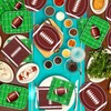 100pcs Football Plates and Napkins Party Supplies Kit, Large Touchdown