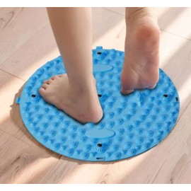 발지압표 자갈 스톤 매트 발판 회전 효과 발바닥 쿠션 원형 Foot Massage Stone Mat with Rotation Effect and Cushion Round [One piece]