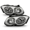 ACANII - For 1999-2004 Chrysler 300M Chrome Headlights Headlamps Head