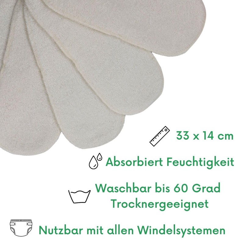 avo + cado 3-Ply Bamboo Insert Size 2 (Pack of