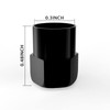 4Pack Anti-Corrosion Tire Valve Stem Caps Metal Black fit for