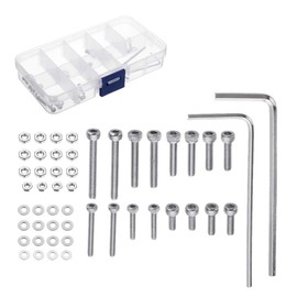50pcs/set M2.5 Turntable Headshell Cartridge Mounting Kit Stainless Steel Bolts Screws Set With For Case Tools For Men Gifts Birthday