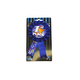 Hayes Specialties Corp. 1st Place Rosette Ribbon Button