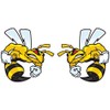 Ski-Doo Angry Bee Large Pairs Decal 12" Each