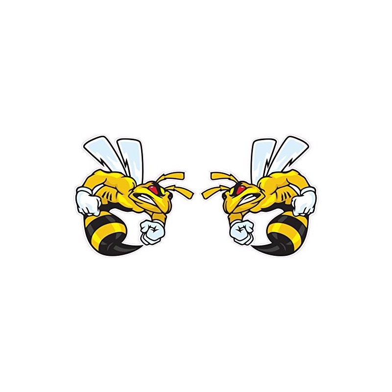 Ski-Doo Angry Bee Large Pairs Decal 12" Each