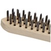Lessmann Pointed 3 Rows Wood Pattern Hand Brush Steel Wire