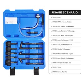 WINMAX TOOLS AUTOMOTIVE Transmission Fluid Pump 2 Way ATF Refill System Dispenser, Automatic Transmission Fluid Pump Tool Set