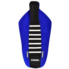 Enjoy MFG 2005-2014 Yamaha TTR 230 SEAT COVER Enjoy MFG BLUE & BLACK w/ WHITE RIBS #97