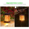 Solar Lantern, Metal, Flame, Solar Light, Waterproof, Outdoor, Hanging LED