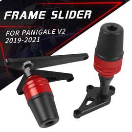 Worldmotop Engine Frame Sliders Fairing Crash Pad Replacement for Ducati Panigale V2 Panigale V2S V2 S 2019 2020 2021 2022 (Type C)