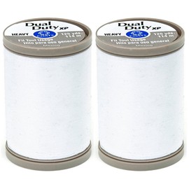 2-Pack - COATS & CLARK Dual Duty XP Heavy Thread, 125-Yard, White