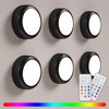 BESTDLCLITE LED Puck Lights with Remote, 13-Color Under Cabinet Lighting