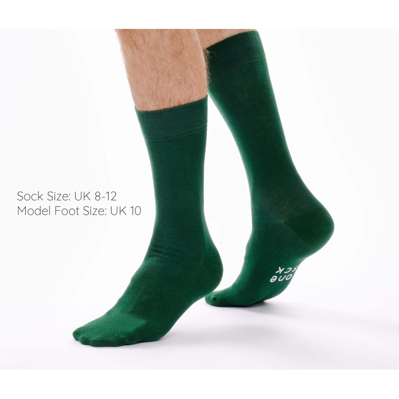 ONESCK Super Soft Cotton Dress Socks Vibrant Plain Colours for