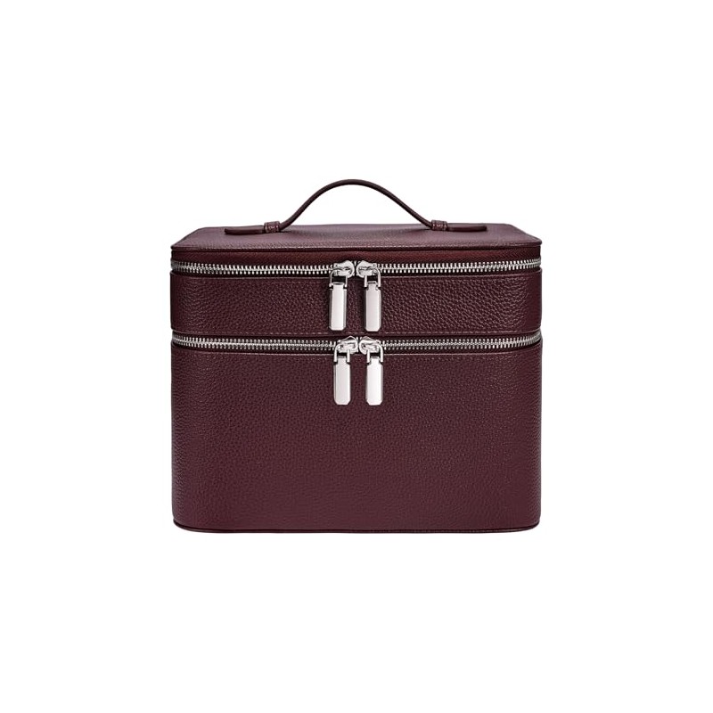 Estuche de Maquillaje, Gran capacidad, impermeable, Doble Capa, con separador