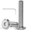 Pack of 20 M4 x 25 Flat Head Screws Stainless