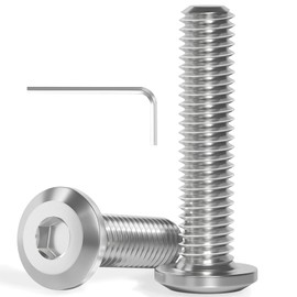 Pack of 20 M4 x 25 Flat Head Screws Stainless Steel A2 V2A Hexagon Socket Fully Threaded with Allen Key
