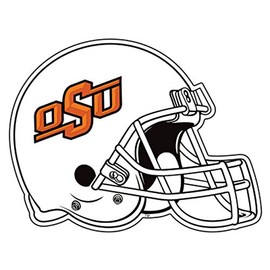 Craftique Oklahoma State Decal (OSU Helmet Decal (3''4''6''12''), 6 in)