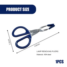 dawfall 1 PC Car Mini Bulb Disassembly Pliers, 4.72" Broken Bulb Extractor with Non-slip Handle, for Deatching Hard-to-reach Mini Light Bulbs in Tiny Corners, Universal for Car Repair Tool (Blue)