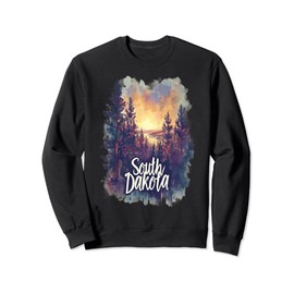 Mount Rushmore Sunset Watercolor Souvenir South Dakota Sweatshirt