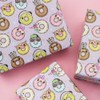 Donuts Wrapping Paper,Colorful Funny Gift Wrap Paper 4 Folded Sheets,Donuts