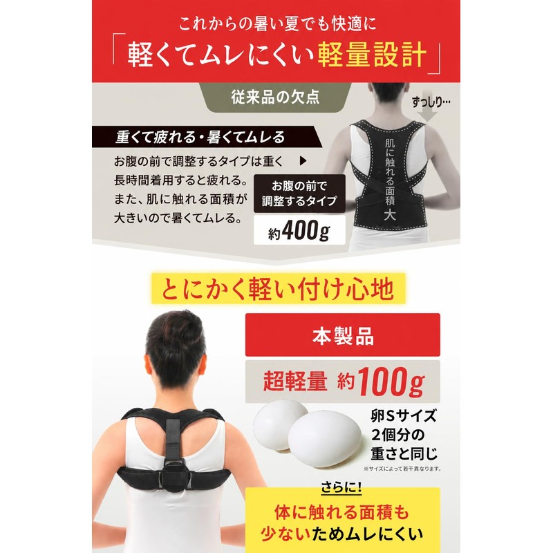 【Featured on TV! Adopted with underarm pain prevention belt】 Shape