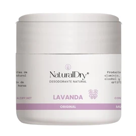 NaturalDry - Desodorante Mujer original de frbaircación natural en crema - No obstruye los poros - Hidrata tu piel - Elimina el mal olor -permite la t