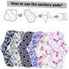 7 piezas Almohadillas Menstruales Reutilizables de Fibra de Bambú con