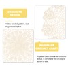 sourcing map 2Pcs Handmade Crochet Placemats, 16inch Round Retro Table