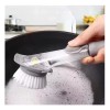 Maluk Cepillo Dispensador Jabón Lava Trastes + 2 Guante Microfibra