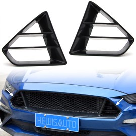 KEWISAUTO Front Upper Grille Inserts for Ford Mustang GT 2018-2023, Black Modified Radiator Grille Insert for Ford Mustang GT 2018-2023 Accessories (Left & Right), Replace P/N #JR3B-8200-AB