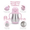 Bakpoco Stainless Steel Sippy Straw Cup for Toddlers 1-3 Years
