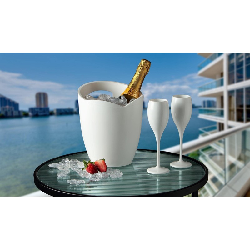ABEL DESIGN Glacette per Vino, Champagne e Bottiglie Prosecco, Secchiello