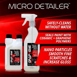 Micro Detailer Graphene Waterless Wash & Sealant Concentrate, 8 oz + 1 oz Free, Spray Bottle