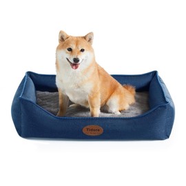 Tidore Orthopedic Dog Beds for Small Dogs, Durable Egg Crate Foam Sofa Dog Bed wit Washable Removable Cover,Waterproof Lining and Nonskid Bottom,Pet Bed for Medium Dogs M(26"x21"x6")