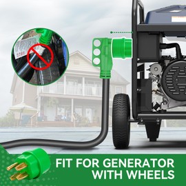 RVINGPRO NEMA 14-50P to NEMA 14-50R Generator Adapter Plug, 50Amp 4 Prong Connector,125V/250V 50Amp Generator Cord Extension Plug