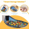 SAM AND MABEL Toy Storage Organizer with Play Mat for