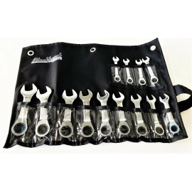 PROTO 13pc Proto Blackhawk Stubby Gear Ratcheting Wrench Set Metric 12 PT. BW-2213MSS
