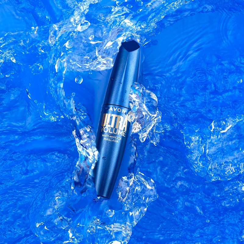 Avon Ultra Volume Waterproof Mascara Blackest Black, with Exclusive Amplifibre